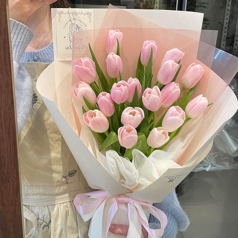 郁金香花束生日鲜花速递北京上海广州深圳全国同城店配送女友闺蜜