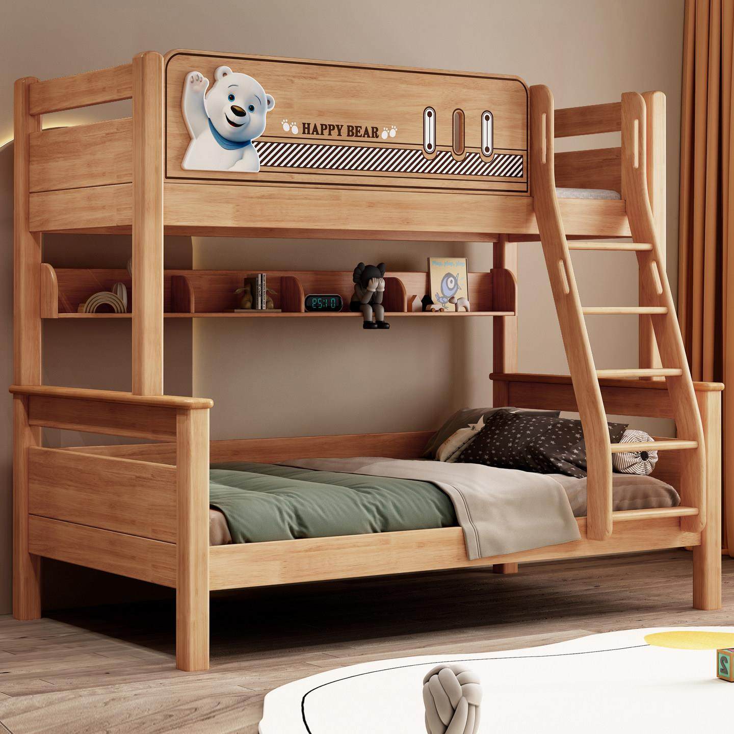 全实木上下床双层床榫卯结构高低床小户型子母床上下铺木床儿童床,住宅家具,高低/子母床,淘宝优惠券,粉丝福利购,淘宝优惠卷