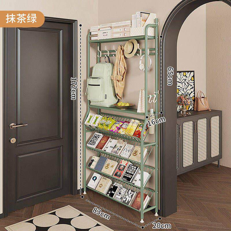 书架杂志置物架多层薄款夹缝客厅卧室儿童书房间铁艺窄小收纳层架
