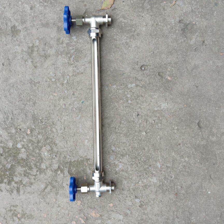 不锈钢考克不锈钢液位计考克水位计有机玻璃管水箱液面 面计4 6分