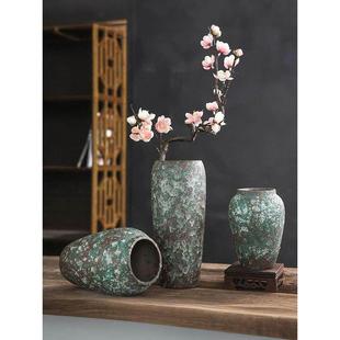 陶瓷花瓶大直径创意花容器水培花和绿色植物覆古石器花盆插花餐厅