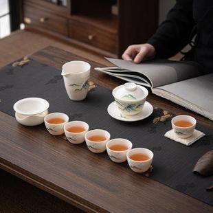 不烫手陶瓷茶壶茶杯简约家用大容量泡茶器 恬静生活西施壶茶具套装