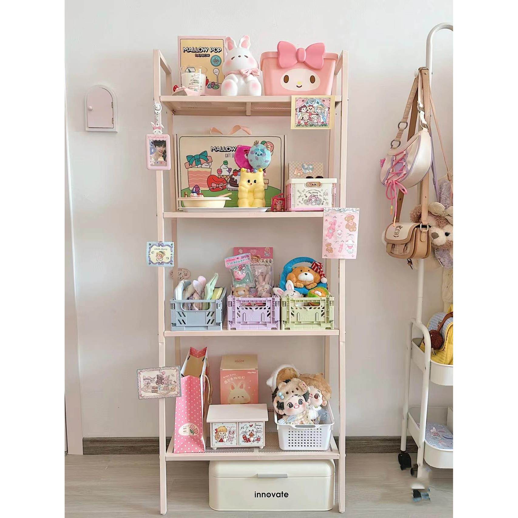 置物架卧室化妆品收纳层架置物架花架杂物架厨房层架厨房夹缝架层