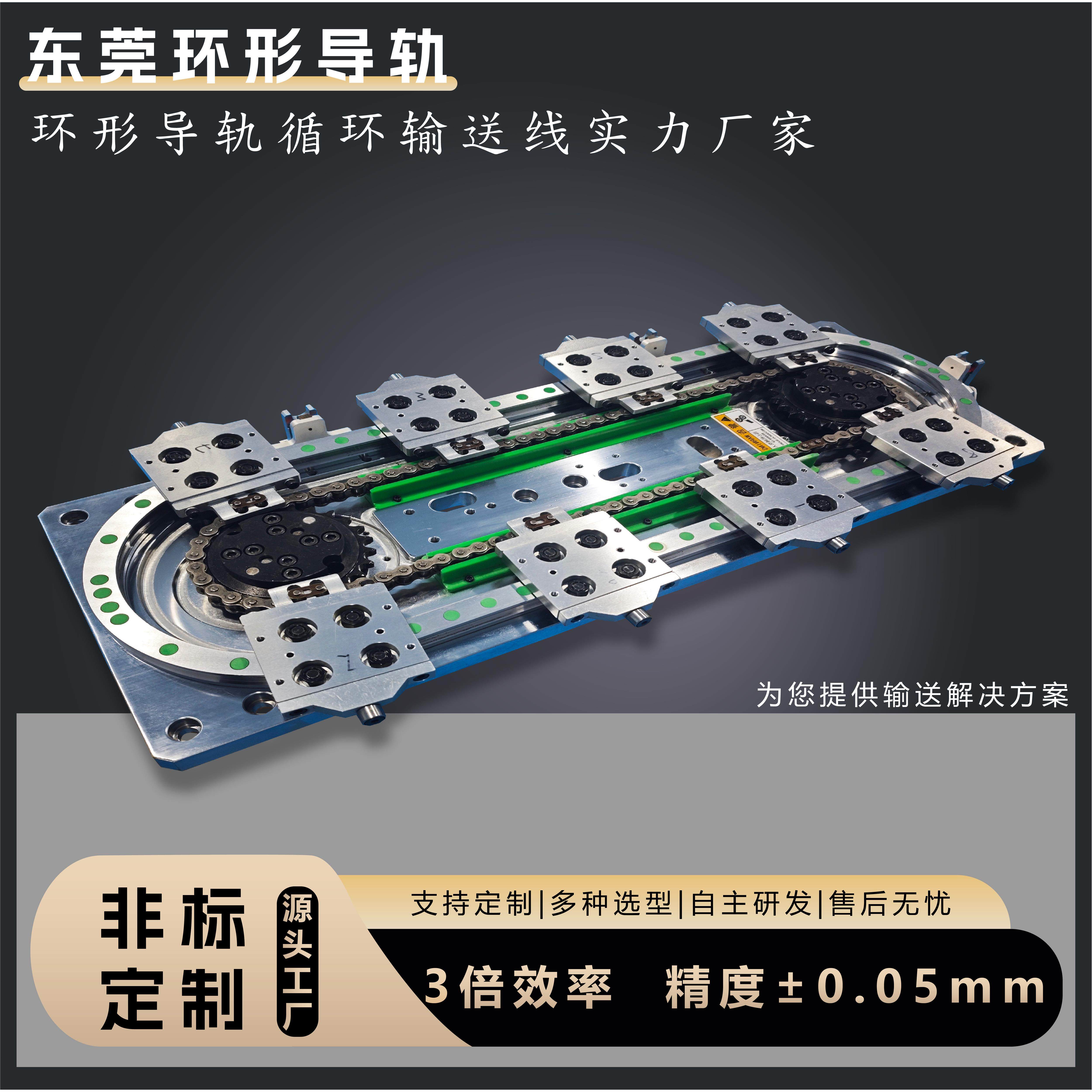 环形导轨轨道弧形圆形椭圆形导轨轨道矩形导轨轨道精密循环输送线