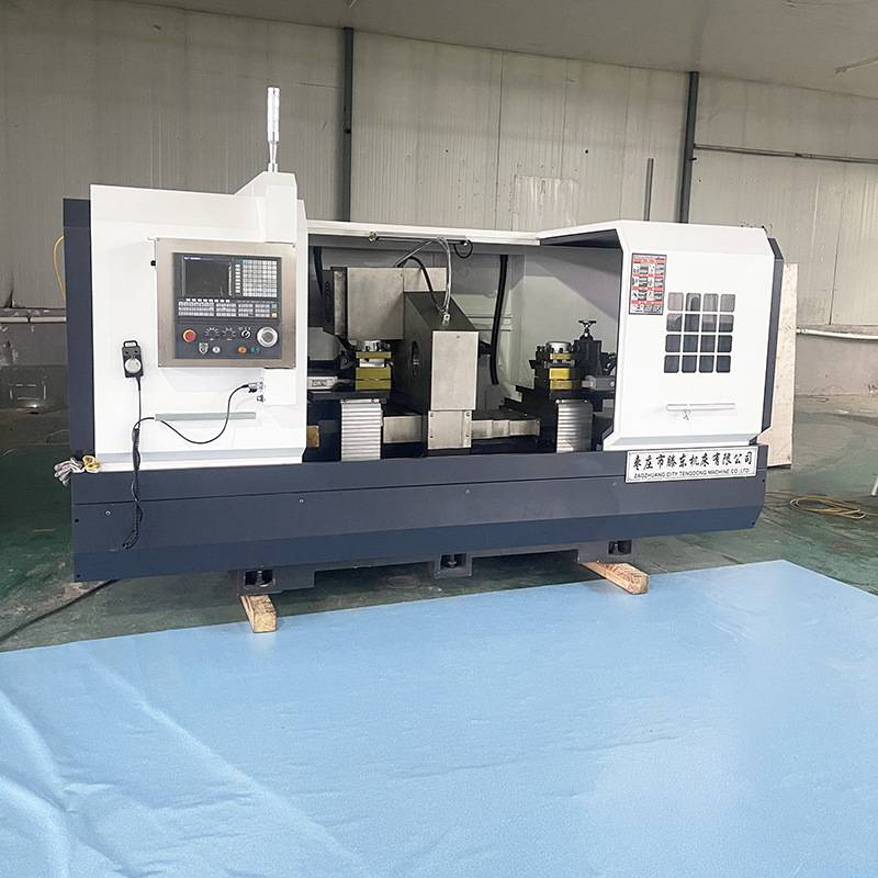 滕东双工位数控车床SCK-70双刀架同时加工 同心度高效率高