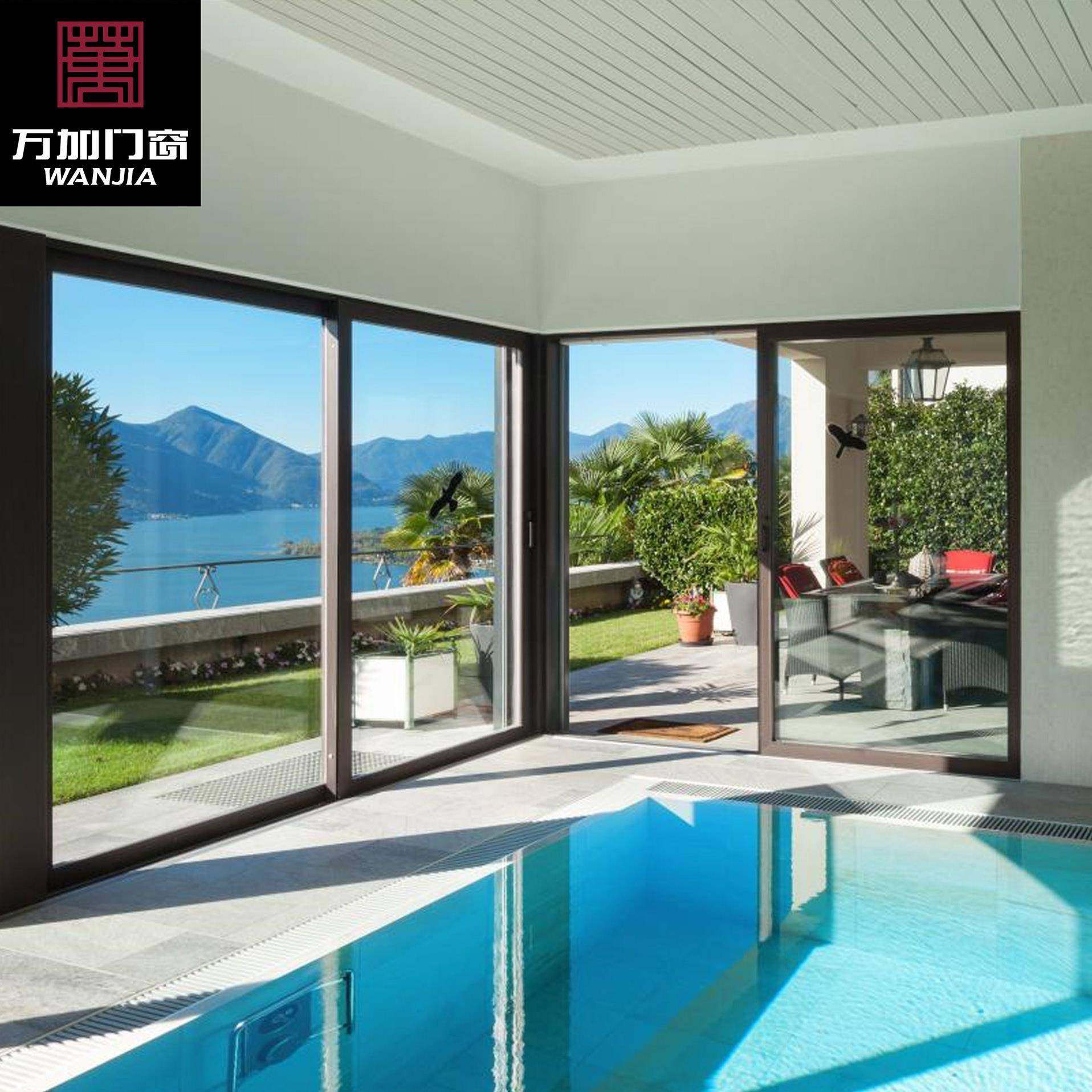 【厂价】欧式移门铝合金玻璃门 阳台推拉门 玻璃移门,全屋定制,阳台门,淘宝优惠券,粉丝福利购,淘宝优惠卷