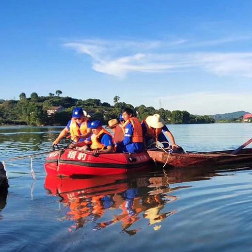 源头工厂应急冲锋舟防汛橡皮艇救生皮划艇救援充气船铝合金底