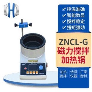 G磁力搅拌加热锅实验室搅拌器智能数显恒温磁力搅拌加热锅 ZNCL