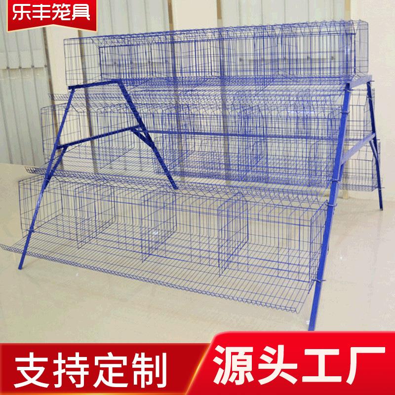 3层四门阶梯式蛋鸡笼养殖场用鸡笼蛋铁丝笼家用鸡笼