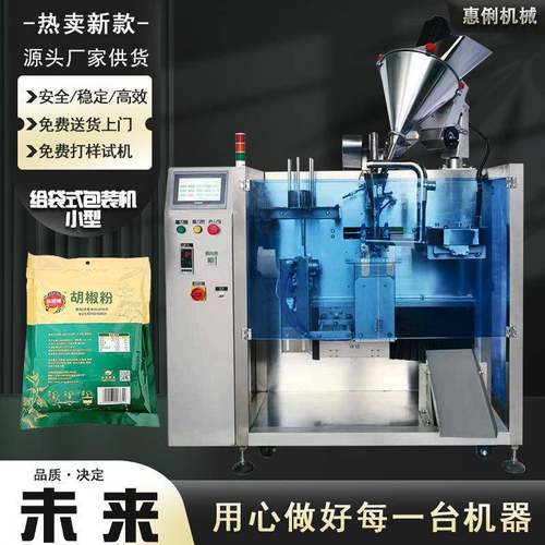 广州包装机厂家HL-330A小型全自动水平给袋机预制袋胡椒粉包装机