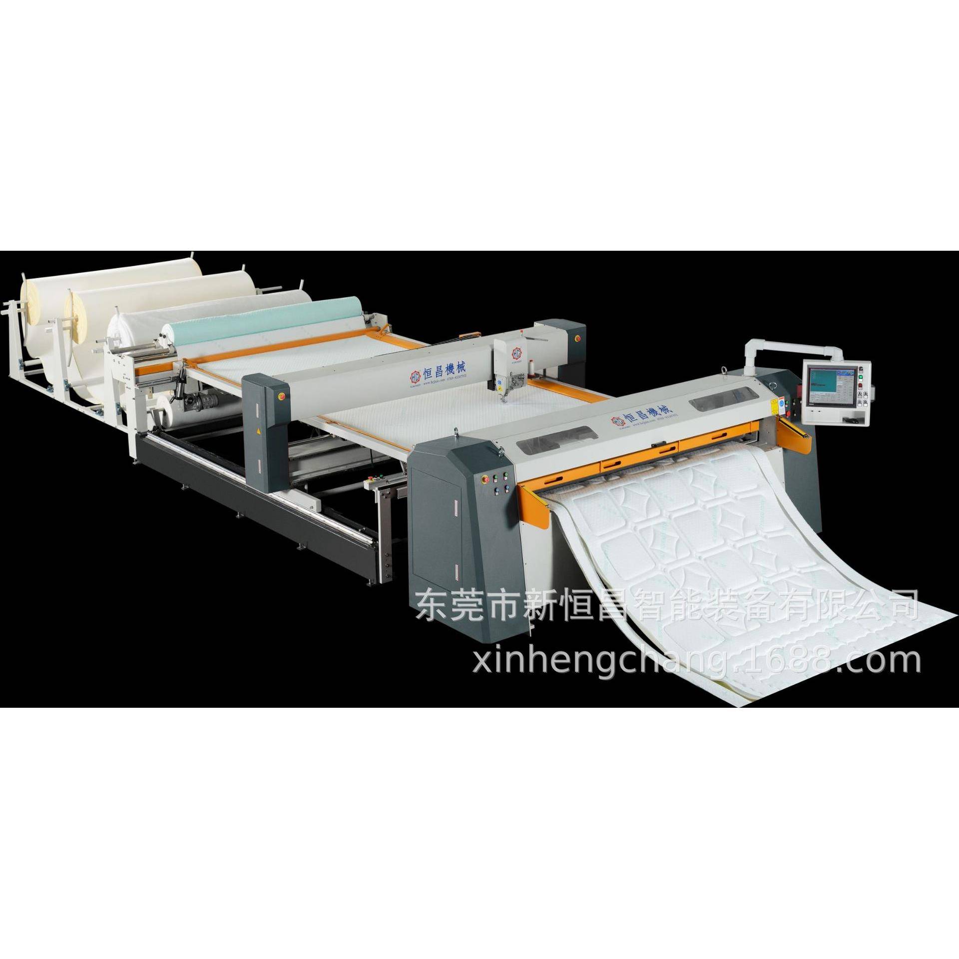 恒昌制作被子机器全自动单针绗缝机床垫、棉被花型设备