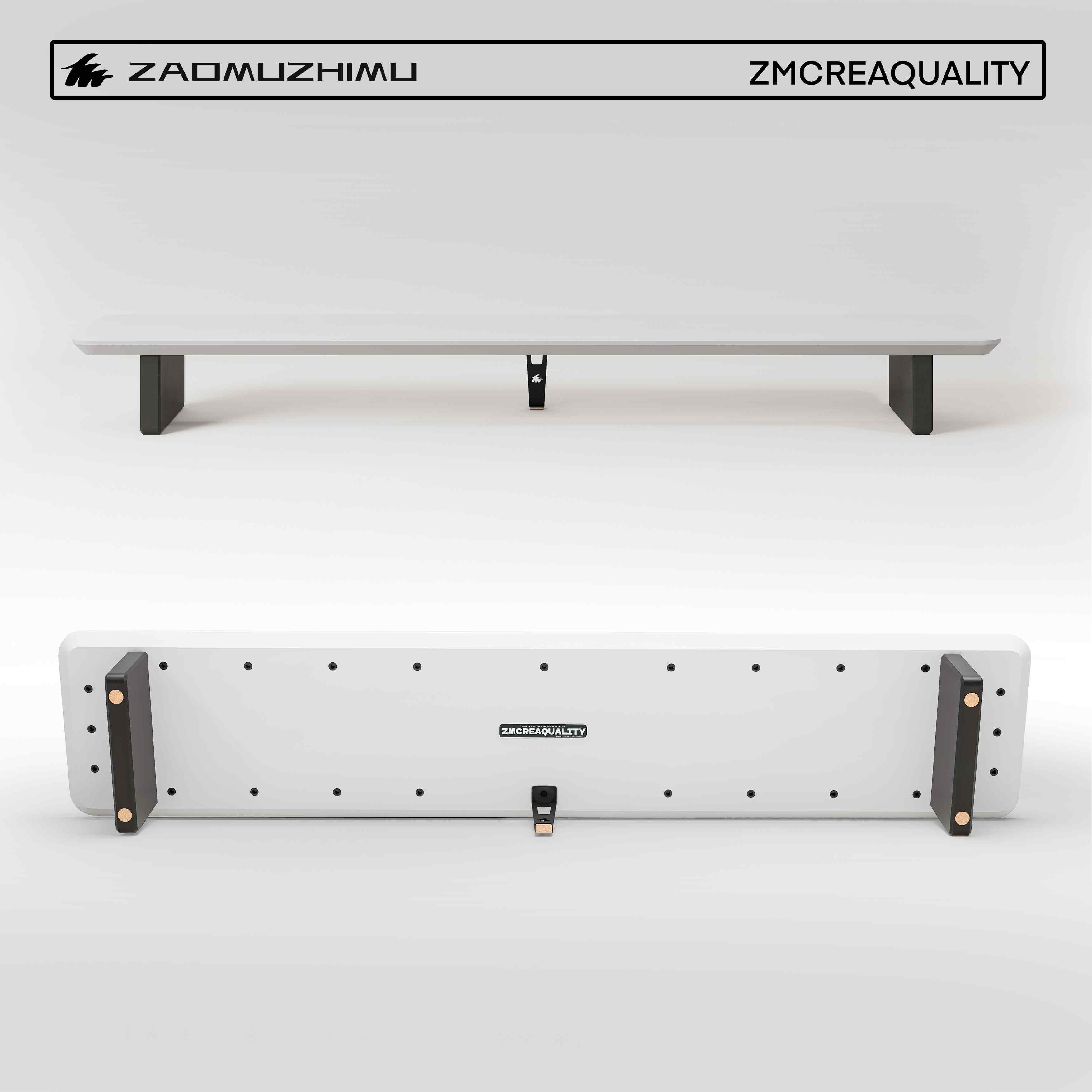 【造木】新款M11 白色模块化显示器增高架 桌面收纳架