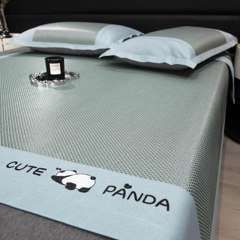 新款A类刺绣冰藤席-床席款,床上用品,藤席,淘宝优惠券,粉丝福利购,淘宝优惠卷