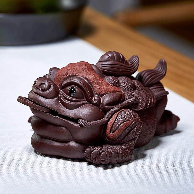 紫砂金蟾茶宠茶道茶桌蟾蜍精品茶具可养茶台茶道摆件高端茶玩茶虫,餐饮具,茶宠摆件,淘宝优惠券,粉丝福利购,淘宝优惠卷