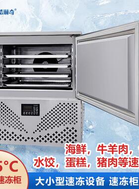 欧洲面皮披萨草莓薯条急速不锈钢速冻柜商用小型3-4盘速冻机