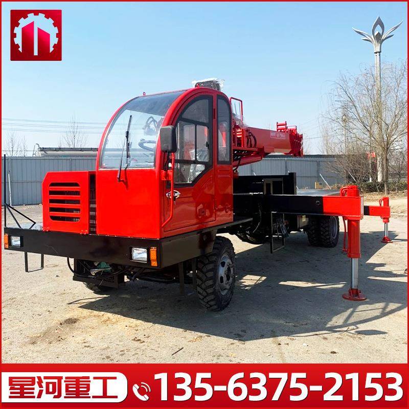 小型自制随车吊四驱四不像自卸随车起重机园林绿化钢筋运输吊车
