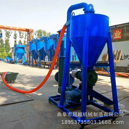 玉米大豆风力吸粮机水泥灰气力吸灰机集装箱中转粉料气力输送机