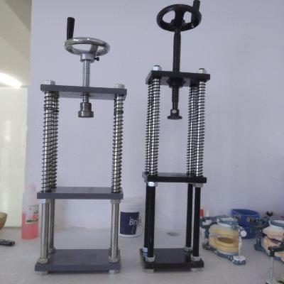 定制牙盒成型手动液压机小型压力平台压粉未艾桶反力架子拆装轴承