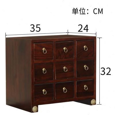 杉桐实木小药柜生产厂家家用中药橱子抽屉盒收纳柜家庭中药箱木质