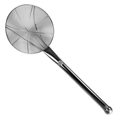 钢柄大号笊篱不锈钢加粗过滤x网捞勺商用厨房面条油炸长柄家用漏