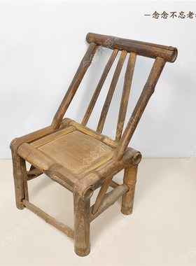 民俗怀旧老物件老式茶p桌茶壶茶碗小竹椅子民宿摆件影视老旧道具