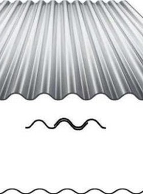镀锌波浪板 波距76mm 波深18mm 板厚0.6mIm 宽83.6公分 长0.5-2米