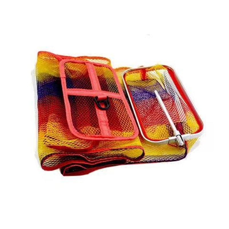 野钓专用小型鱼护简易便携防挂速干钓箱溪流路亚迷你方.形鱼护网
