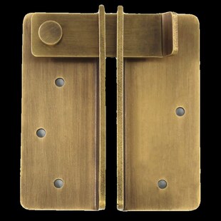 中式仿古木门锁扣搭扣老式移动y门扇纯黄铜明装插销式门栓锁鼻挂