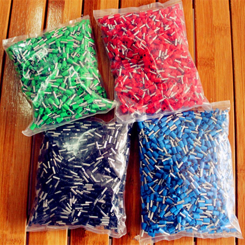 针形鼻 管型端子预绝缘p端头 欧式E形管 冷压接线鼻子E1508 针线