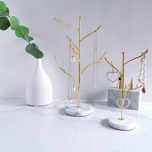 轻奢首饰架北欧ins展示架钥匙架家用多功能项链戒指收纳热卖摆件