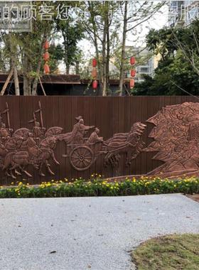 77092玻璃钢铜浮浮雕壁仿画锻铜历史人物文化背景场墙广铸铜雕壁