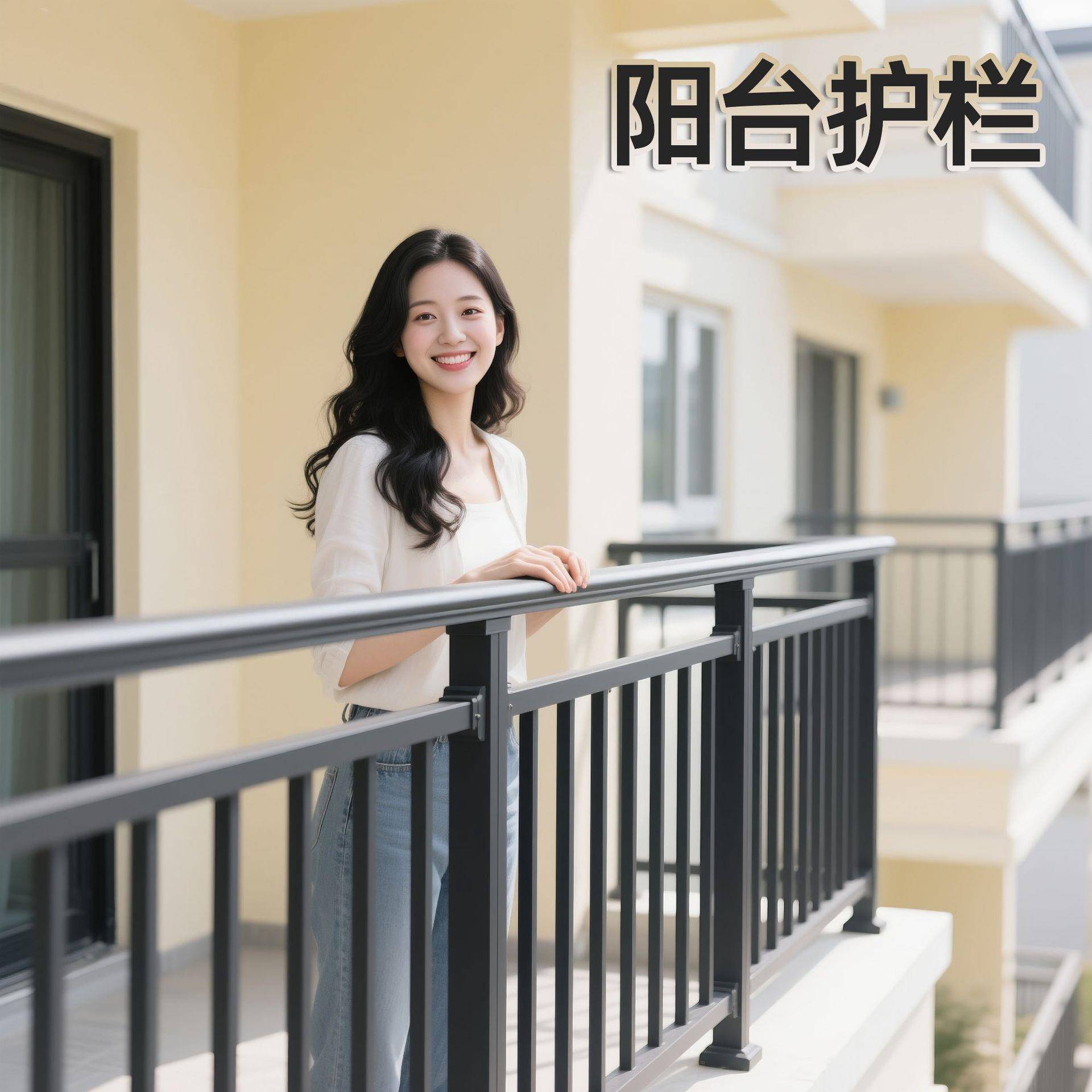 阳台护栏飘窗防护栏杆厂家别墅铁艺围栏楼顶栅栏楼梯扶手护栏