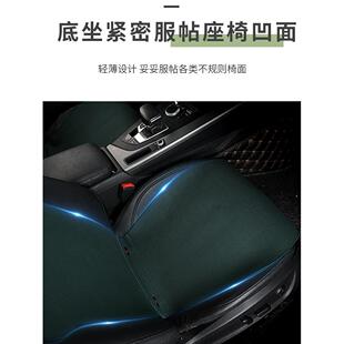 轻奢汽车坐垫超薄四季 蛮腰座垫套 通用翻毛皮马鞍垫冬季 麂皮绒小版