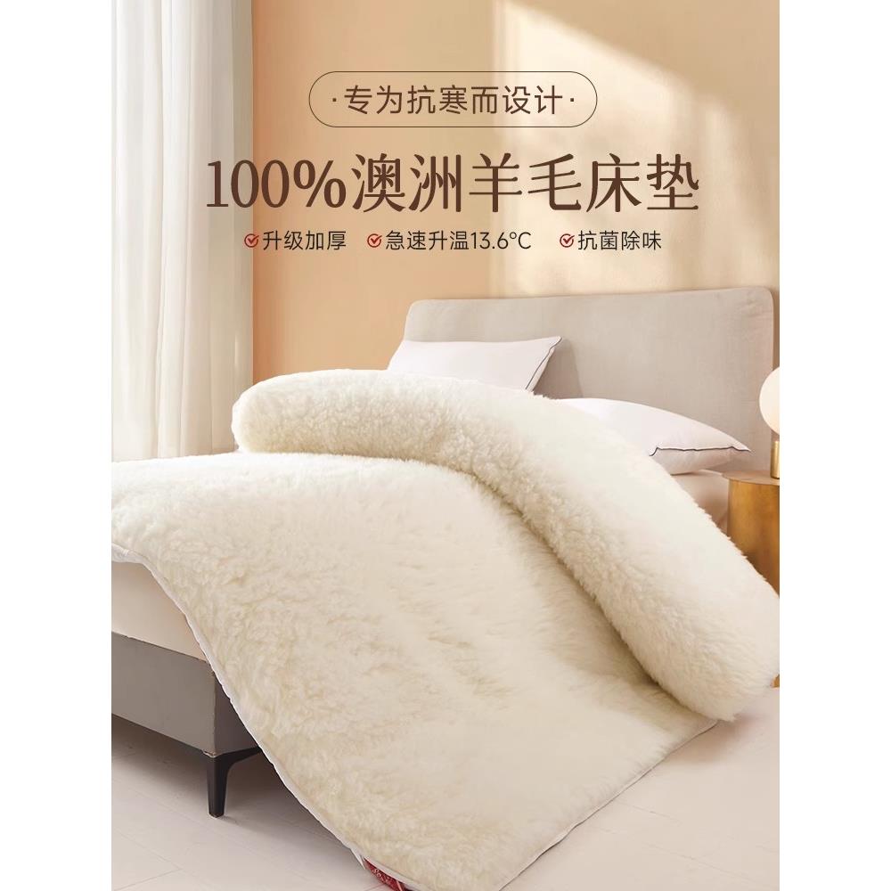 IVUGII羊毛床垫软垫家用床褥垫冬季羊羔绒毛毯冬天加厚保暖垫被子