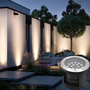 可调角度led地埋灯嵌入式埋地射灯户外防水地埋照树灯照明墙角灯