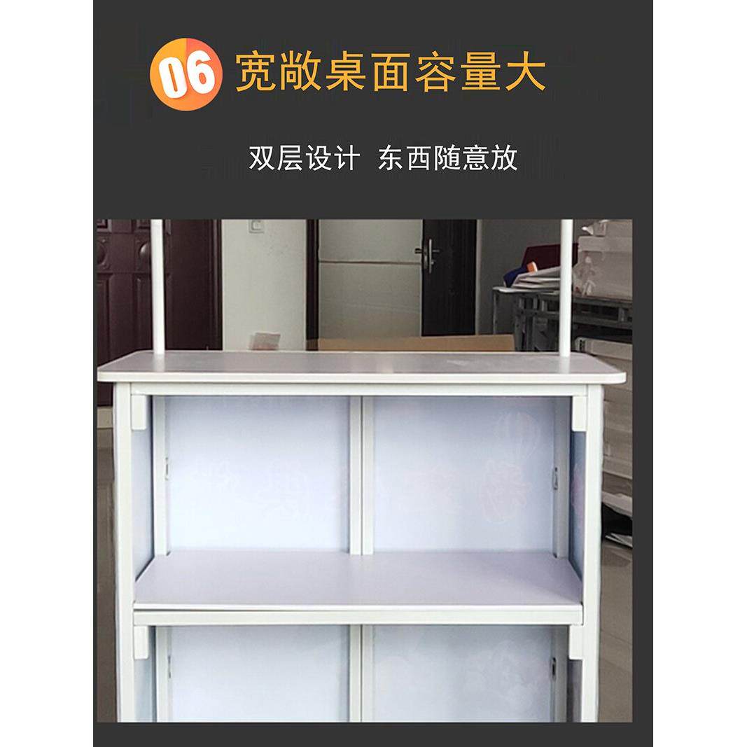 促销台展示架折叠便携式广告宣传试吃台超市小推车摆地摊地推桌子