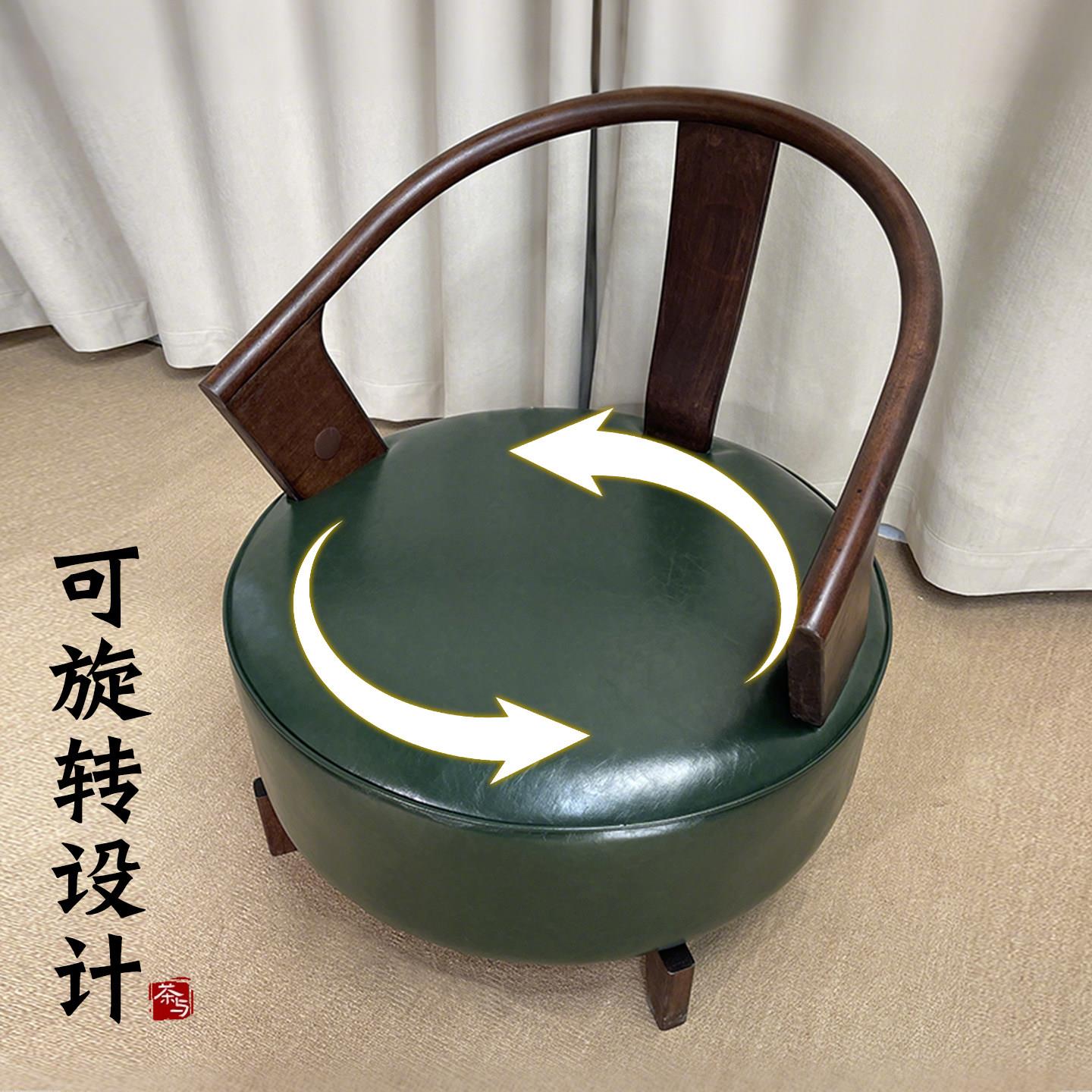 躺椅单人沙发椅实木旋转圈椅休闲椅真皮阳台网红懒人沙发单人椅