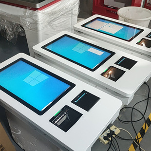 万马21.5寸自助点餐机便利店餐饮奶茶店商场无人扫码 支付结账一体