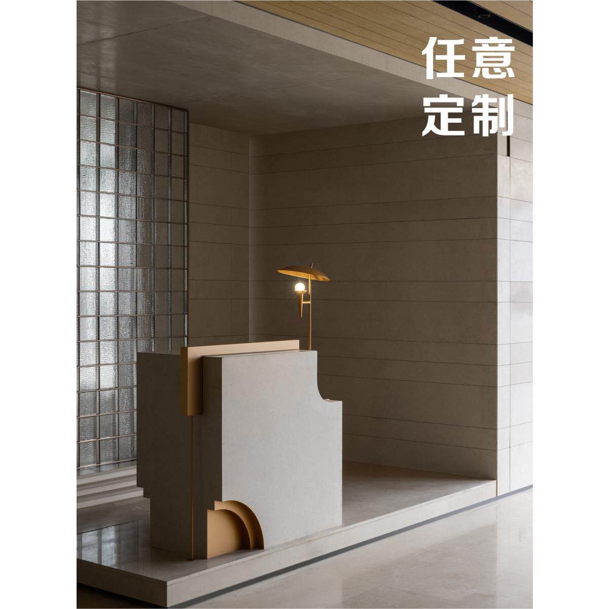 店铺不锈钢收银台小型咨询台展厅服务接待台简约前台迎宾吧台定制