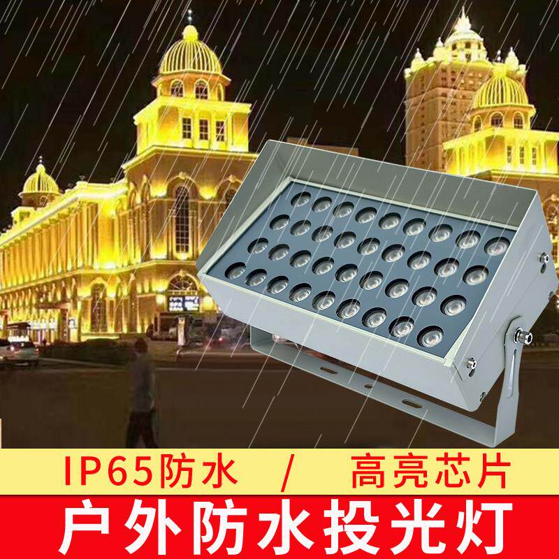 LED投光灯户外防水庭院建筑亮化工程洗墙灯花园绿化别墅照树射灯