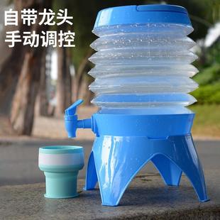 饮水机储水桶家用 车载折叠水桶伸缩带龙头水壶户外露营旅行便携式