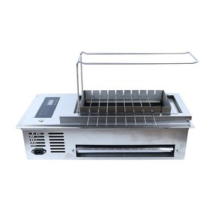 促淄博烧烤串串炉电炉电烤炉电B烤串炉不锈钢烤串炉子家用商用炉