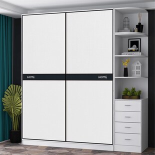 衣柜门推拉门定制柜门定做现代简约衣柜推拉门移门免漆实木衣柜门