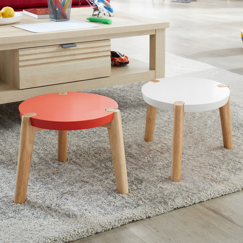 矮凳简易小凳子家用客厅沙发凳现代简约创意实木换鞋凳北欧小板凳