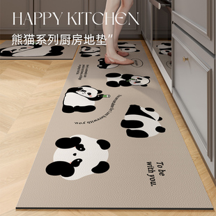 厨房地垫pvc卡通家用门口可擦免洗专用脚垫防滑防油防水长条软垫