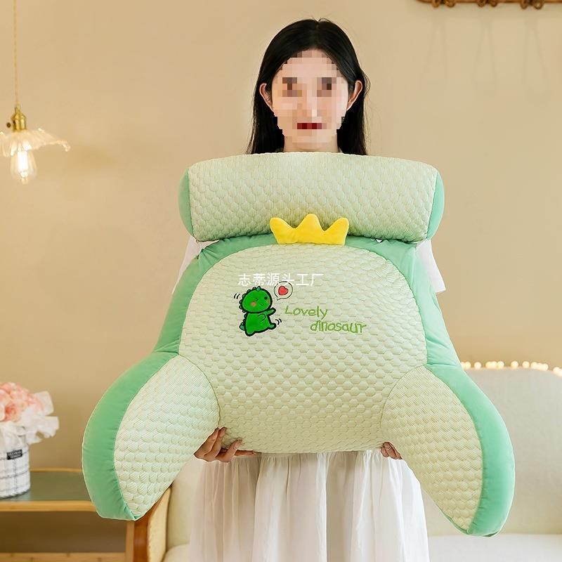 冰豆豆床头软包i大靠背沙发靠枕头床上看书床靠护腰灰色抱枕宁