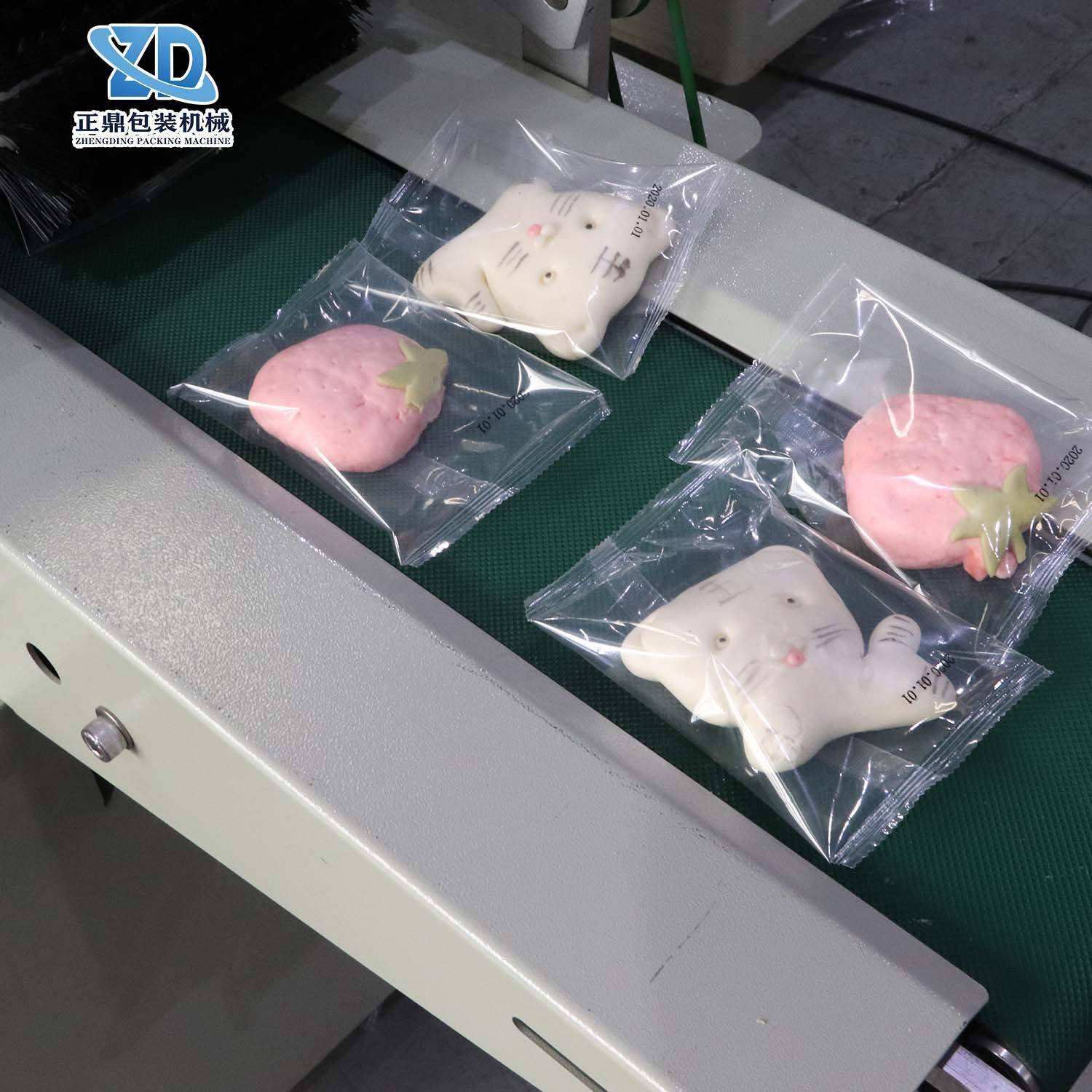 自动馒头水饺面包托盘装袋高速枕式包装机厂家直供食品包装机械