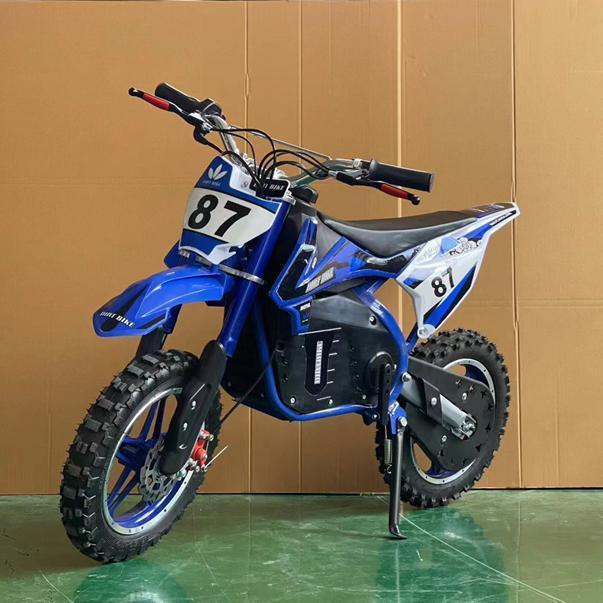 两轮越野机车儿童小孩电动车7-15岁迷你充电单车小越野摩托车锂电