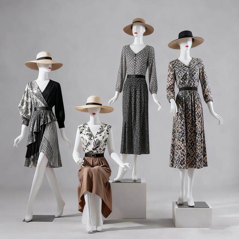 模特展示架全身女服装店假人模特架内衣婚纱橱窗展示人偶女装模特