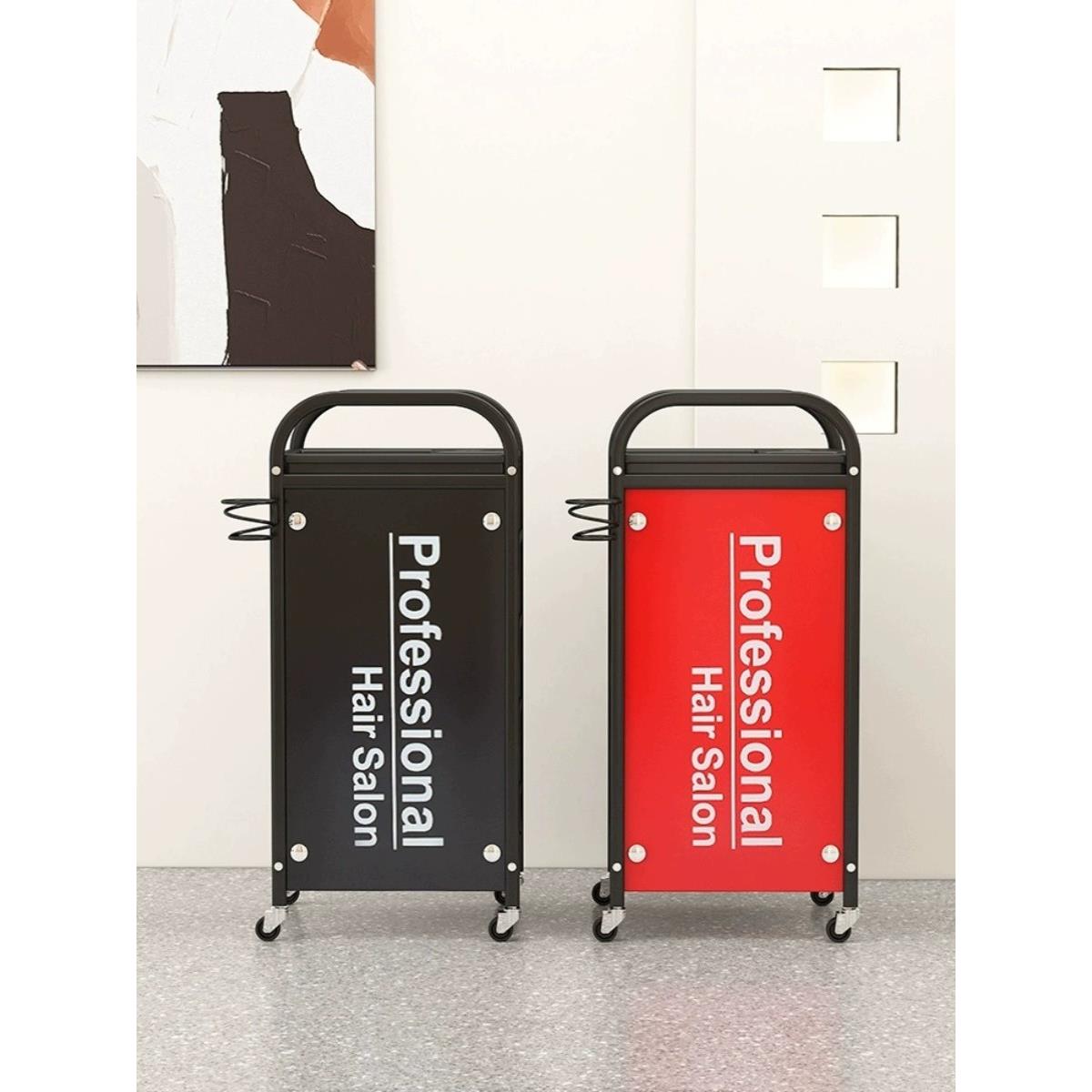 网红小推车理发店工作柜美发店烫染剪发工具柜美容院专用手推车